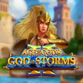 Age Of The Gods: God Of Storms 2 logo by Playtech at Spinsino Casino