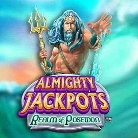 Almighty Jackpots – Realm of Poseidon game by Novomatic – logo hosted on Spinsino Casino