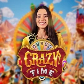 Crazy Time logo – Live Casino by Evolution at Spinsino Casino