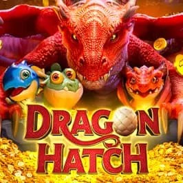Dragon Hatch online game logo by PG Soft on spinsino.eu