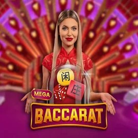 Mega Baccarat by Pragmatic Play, showcased at spinsino.eu – game logo