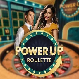 Official Live Casino logo: PowerUP Roulette by Pragmatic Play at Spinsino Casino