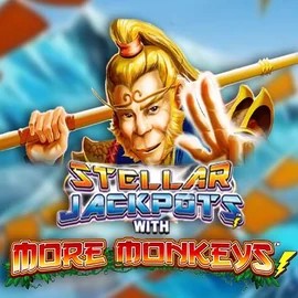 Stellar Jackpots with More Monkeys game by Lightning Box Game – logo hosted on Spinsino Casino