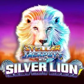 Stellar Jackpots with Silver Lion logo by Lightning Box Game at Spinsino Casino