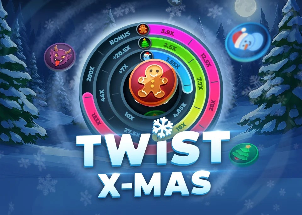 Twist X-mas logo by InOut Spinsino Casino